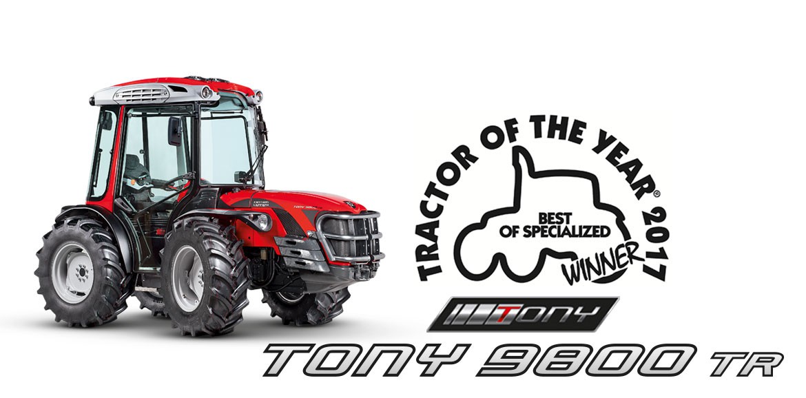 Antonio Carraro Tony is the winner of the Tractor of the Year 2017 - Best of Specialized award