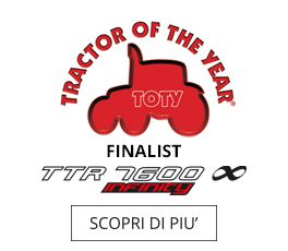 Tra i finalisti della categoria Best of Specialized c'è anche il nuovo trattore idrostatico a carreggiata larga TTR 7600 Infinity