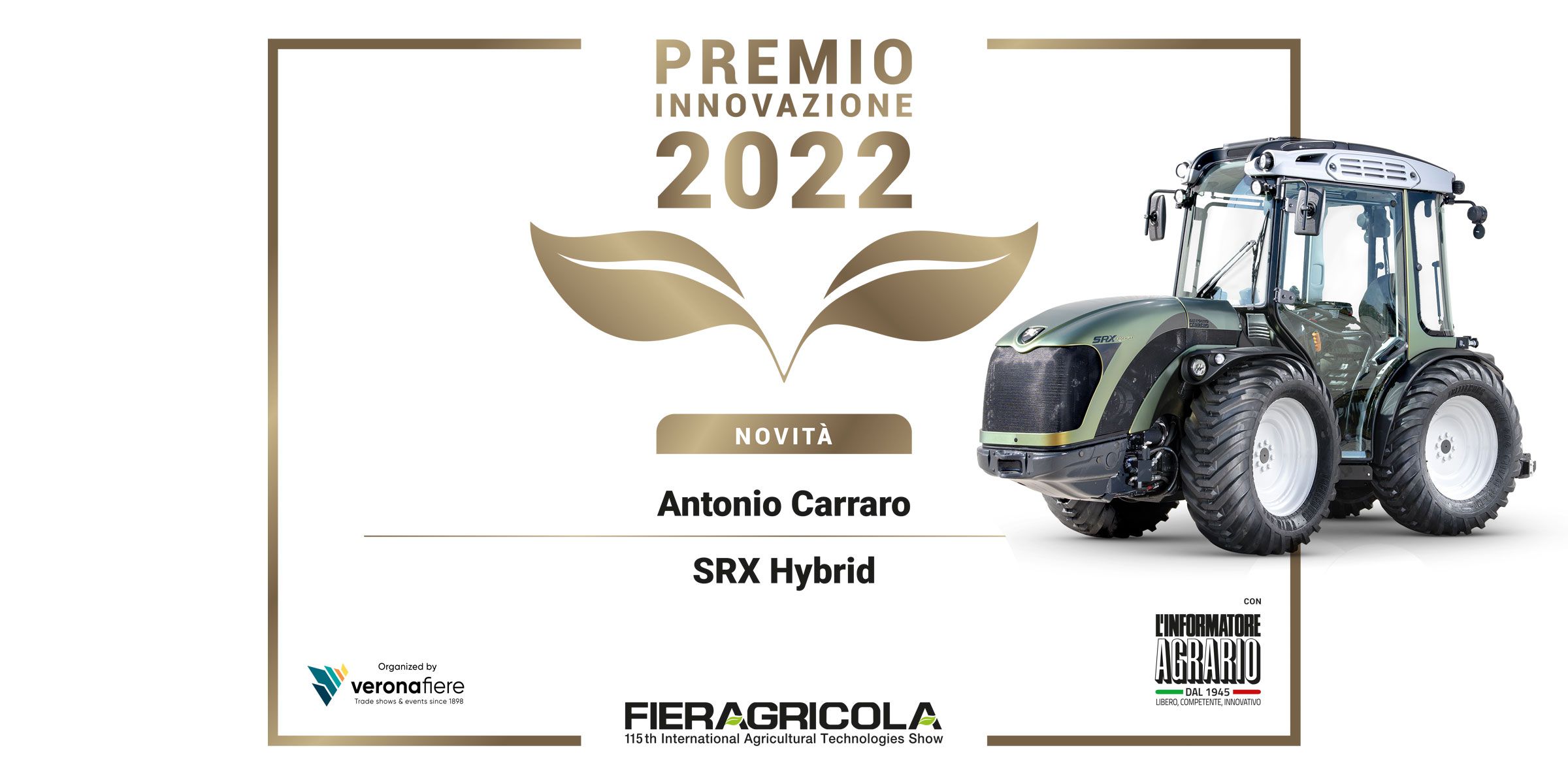 PREMIO INNOVAZIONE della 115esima Fieragricola