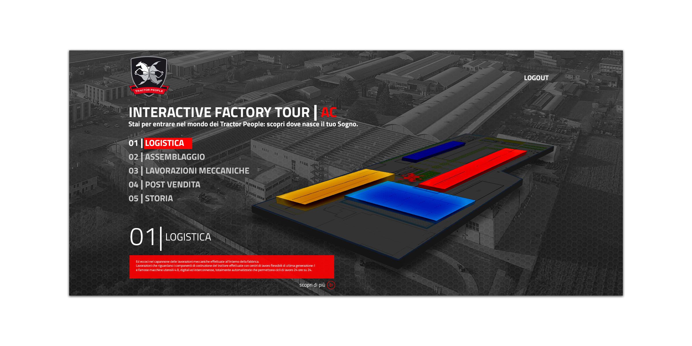 INTERACTIVE FACTORY TOUR VISITA ALLA FABBRICA DIGITALE